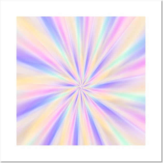 Tie dye yellow pink purple Wall Art by Crea Twinkles